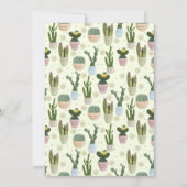 Cactus Fiesta Baby shower Invitation Kaart (Achterkant)