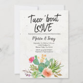 Cactus Fiesta Couples Shower Invitation Kaart (Voorkant)