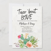 Cactus Fiesta Couples Shower Invitation Kaart (Voorkant)