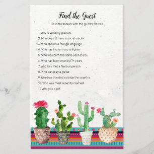 Cactus Fiesta Find the Guest game