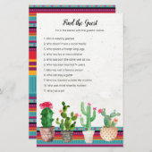 Cactus Fiesta Find the Guest game (Voorkant / Achterkant)