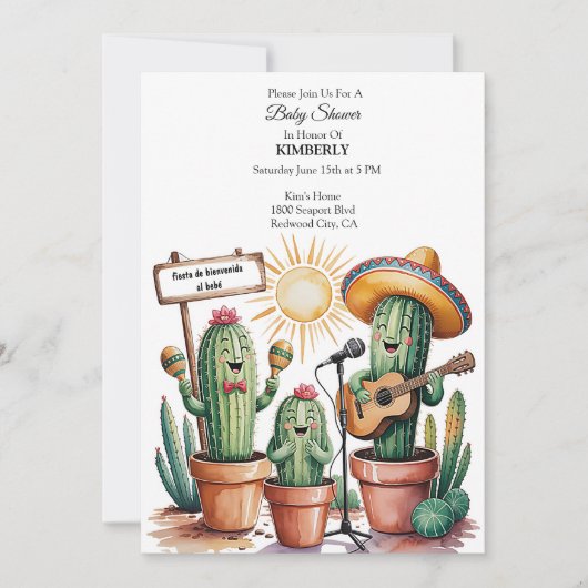 Cactus Fiesta Kaart (Voorkant)