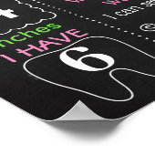 Cactus Fiesta Mexican Birthday board Poster (Hoek)