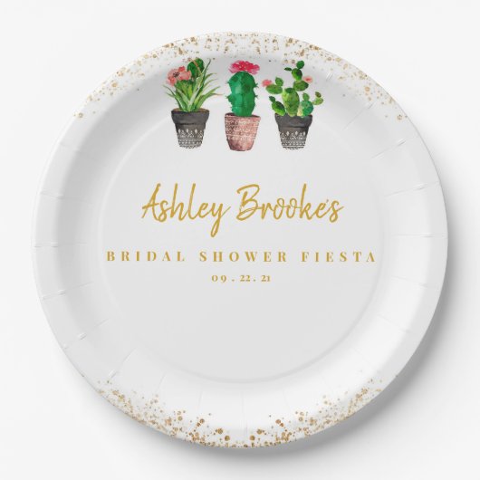 Cactus Fiesta Papieren Bordje (Voorkant)