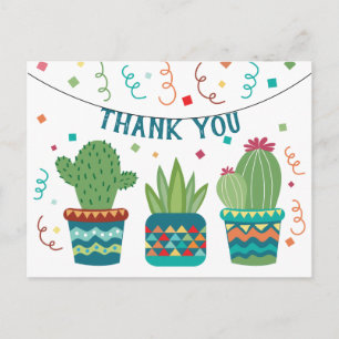 Cactus Fiesta Verjaardag Bedankt Cinco de Mayo Briefkaart