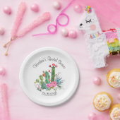 Cactus Fiesta Waterverf Papieren Bordje (Feest)