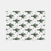 Cactus Fleece Deken (Voorkant (Horizontaal))