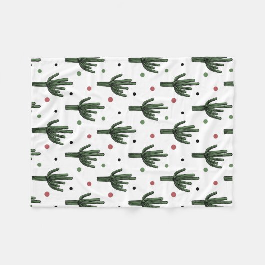 Cactus Fleece Deken (Voorkant (Horizontaal))