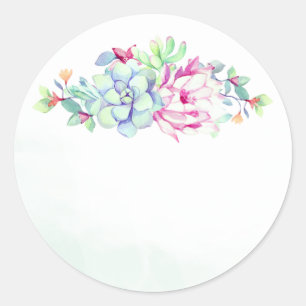 Cactus Fleur & Succulents Mariage Faveur Stickers