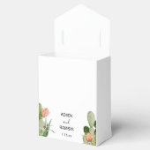Cactus Floral Desert Wedding Favor Box Bedankdoosjes (Geopend)