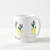 Cactus Floral Jaune Mug (Devant droit)