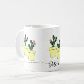 Cactus Floral Jaune Mug (Devant gauche)