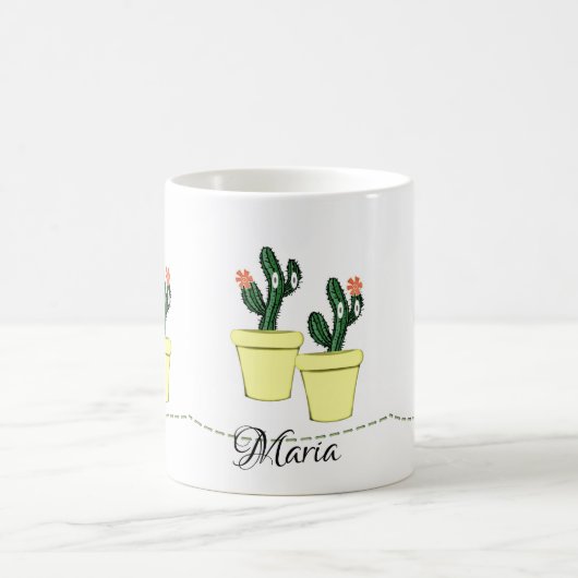 Cactus Floral Jaune Mug (Centre)
