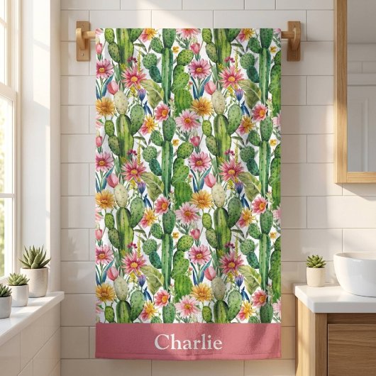 Cactus Floral Personnalisé
