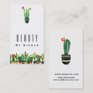 Cactus Floral Rustic Zuidwestelijke Boho Chic Visitekaartje