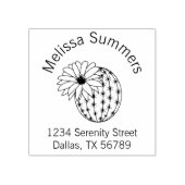 Cactus Flower Arch Address Rubberstempel (Afrduk)