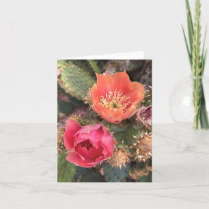 Cactus Flower Blossom Note Card Bedankkaart