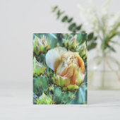 Cactus Flower Briefkaart (Staand voorkant)