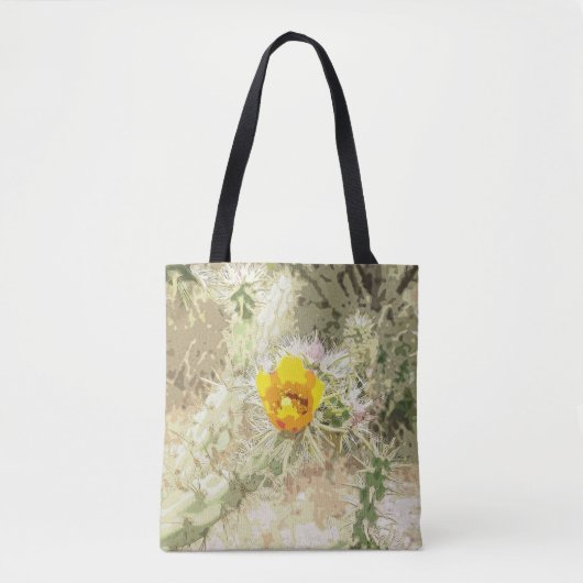 Cactus Flower Canvas tas (Voorkant)