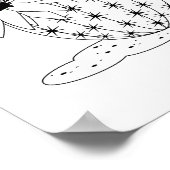 Cactus Flower Coloring Page Poster (Hoek)