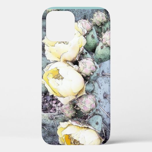 Cactus Flower Digital Ink Case-Mate iPhone Case (Achterkant)