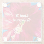 Cactus Flower GLASS Onderzetter - Tenderheid (Achterkant)