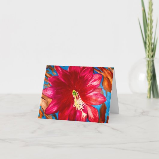 Cactus Flower Grateful Kaart 4x5.6 (Voorkant)