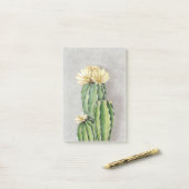 Cactus Flower Painting Post-it® Notes (Op bureau)