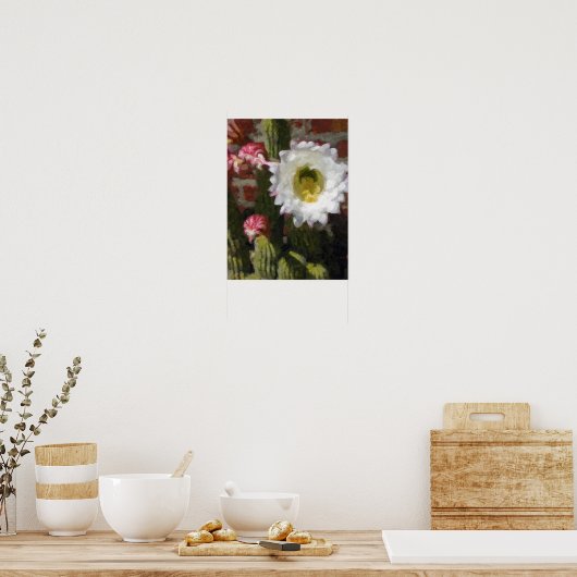 Cactus Flower Poster (Keuken)