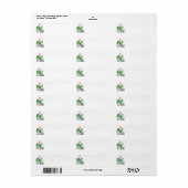 Cactus Flower Return-adreslabels Etiket (Full Sheet)