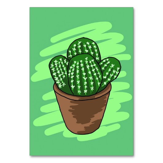 Cactus Flower Sketch Kaart (Voorkant)