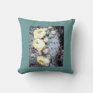 Cactus Flowers Digital Art Square Pillow Kussen