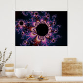 Cactus Flowers - Fractal Poster (Keuken)