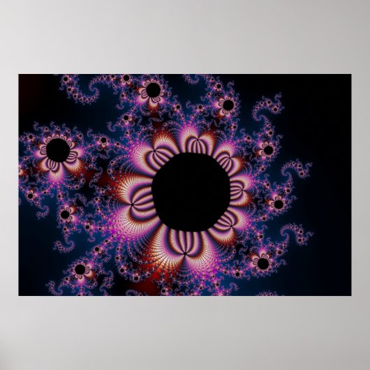 Cactus Flowers - Fractal Poster (Voorkant)
