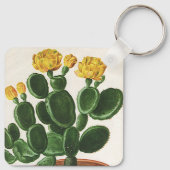  Cactus Flowers, Succulent Cacti-Planten Sleutelhanger (Achterkant)