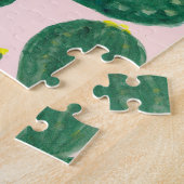 Cactus Flowers: Waterverf schilderij Legpuzzel (Zijkant)