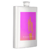 Cactus-foto Pink Oranje Aangepaste tekst Woestijn Flacon (Rechts)