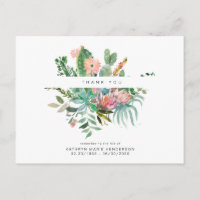 Cactus Funeral Loss Life Merci Carte postale