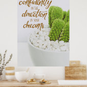 Cactus gaat vertrouwelijk poster (Keuken)