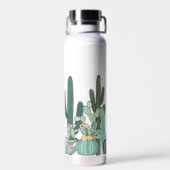 Cactus Garden Art Waterfles (Achterkant)