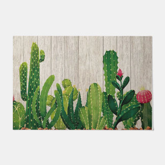 Cactus Garden Mat, Funny Cacti Home Doormat Decor Deurmat