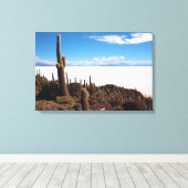 Cactus géant sur la toile du Salar de Uyuni (Insitu (Plancher de Bois))