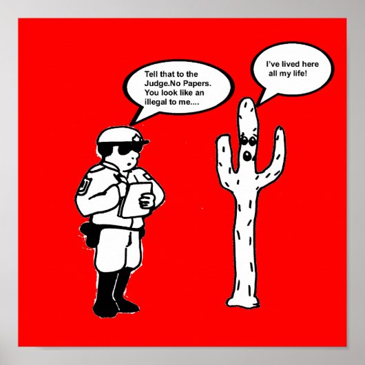 CACTUS GEBRUIKEN POSTER (Voorkant)