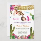 Cactus Gender onthullen Fiesta Invite Kaart (Voorkant)