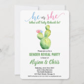 Cactus genre révéler invitation fiesta succulent (Devant)