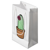 Cactus Gift Bag Klein Cadeauzakje (Voorkant Gekanteld)