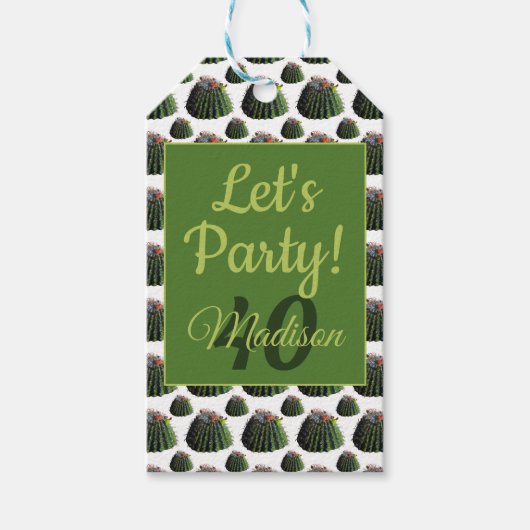 Cactus Gift Labels Cadeaulabel (Voorkant)