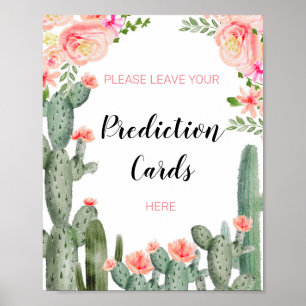 Cactus Green Verlaat uw voorspelling Poster
