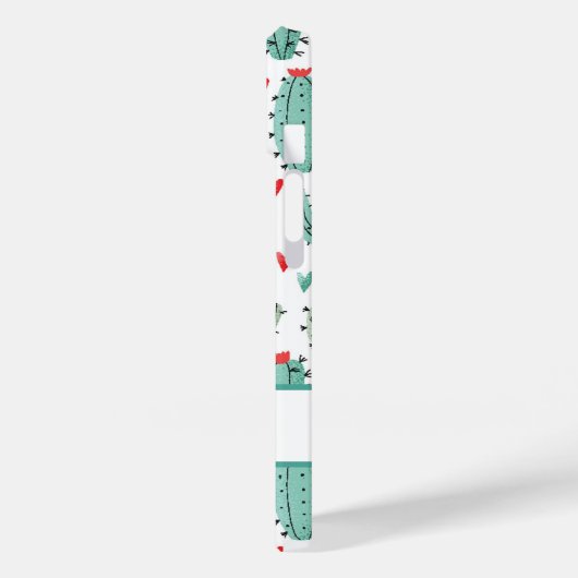Cactus groen wit naam script Case-Mate iPhone case (Achterkant / Links)