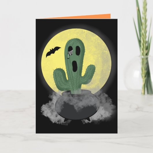  Cactus Halloween Kaart (Voorkant)